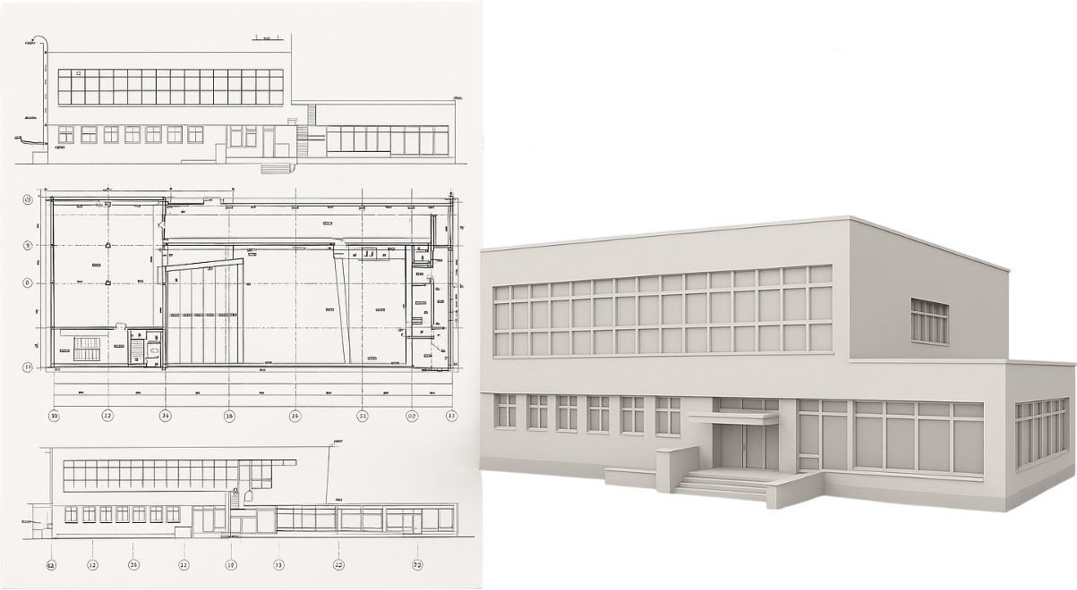 Создание 3D модели по 2D документации